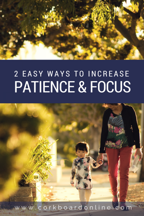 more patience and focus moms