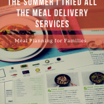 meal delivery planning
